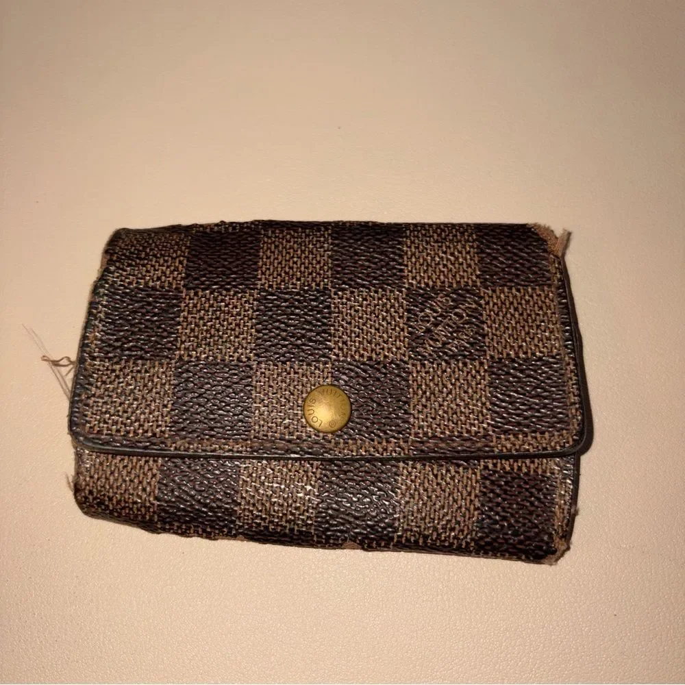 Louis Vuitton Damier Ebene 6 Key Holder Wallet - Brown and Dark Brown